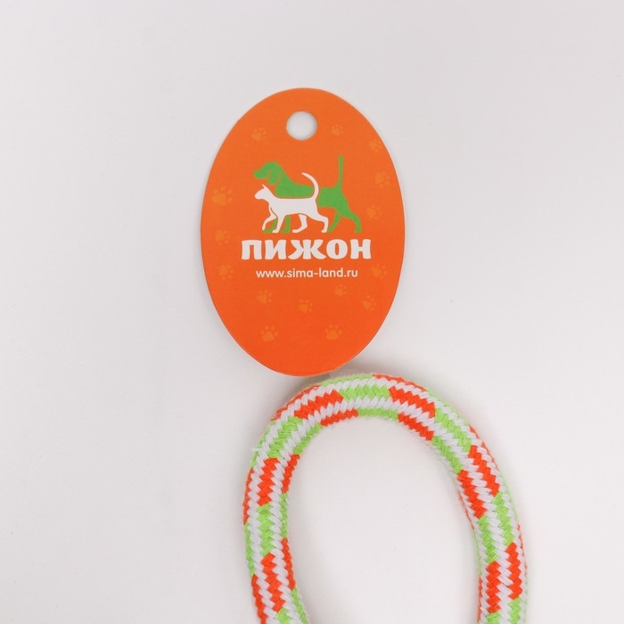 Игрушка тренировочная канатная Игрушка тренировочная канатная "Бесконечность", 48 см, до 130 г, микс цветов