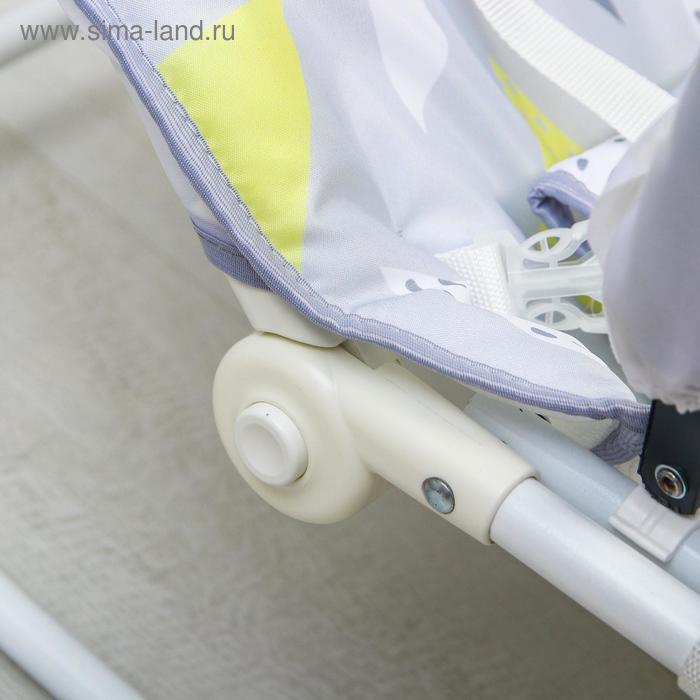 Шезлонг - качалка для новорождённых &laquo;Геометрия&raquo;, игровая дуга, игрушки МИКС