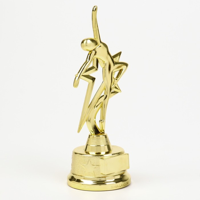 Наградная фигура под нанесение &laquo;Человек в полете&raquo;, золото, пластик, 21,5 х 7,5 см