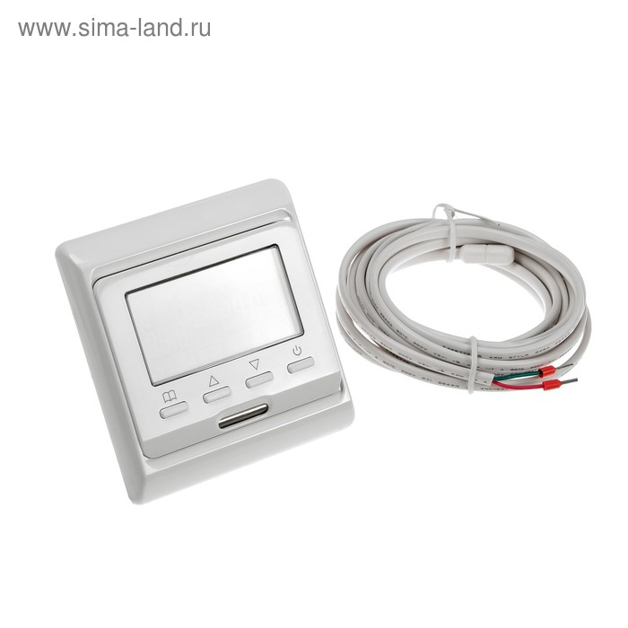 Терморегулятор RTC E 51.716, электронный, 16 А, 3500 Вт, датчик пола и воздуха Терморегулятор RTC E 51.716, электронный, 16 А, 3500 Вт, датчик пола и воздуха