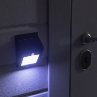 Садовый светильник на солнечной батарее, накладной, 9.5 &times; 13 &times; 5 см, 20 LED, свечение белое