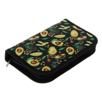 Пенал 1 секция, 130 х 210 х 40 мм, 2 откидные планки, тканевый, Calligrata TOP, Content "Авокадо" Пенал 1 секция, 130 х 210 х 40 мм, 2 откидные планки, тканевый, Calligrata TOP, Content "Авокадо"