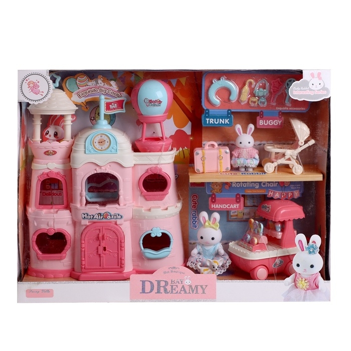 Дом для зверей &laquo;Зайчики: большая семья&raquo; с набором аксессуаров