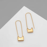 Серьги металл &laquo;Булавки&raquo; классика, цвет золото