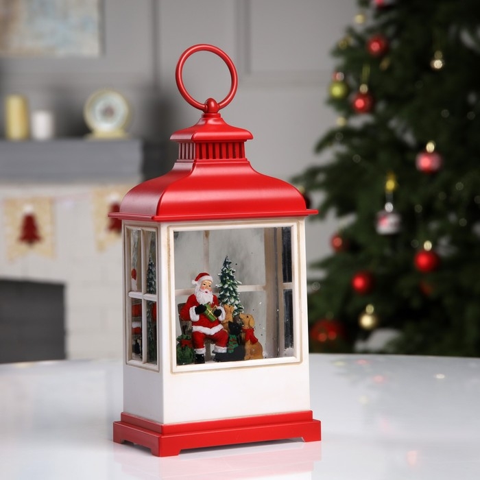 Светодиодная фигура «Фонарь с Дедом Морозом» 12 × 22.5 × 7.8 см, пластик, батарейки ААх3 (не в комплекте), USB, свечение тёплое белое Светодиодная фигура «Фонарь с Дедом Морозом» 12 × 22.5 × 7.8 см, пластик, батарейки ААх3 (не в комплекте), USB, свечение тёплое белое
