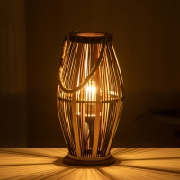 Настольная лампа "Джая" Е27 15Вт черный 20х20х38 см RISALUX