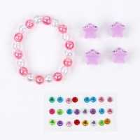 Детские накладные ногти &laquo;Милахи&raquo;, 12 шт, набор с браслетом и заколками