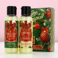 Подарочный набор косметики «Чудес и подарков!», гель для душа и пена для ванны, 2 х 100 мл, Новый Год Подарочный набор косметики «Чудес и подарков!», гель для душа и пена для ванны, 2 х 100 мл, Новый Год