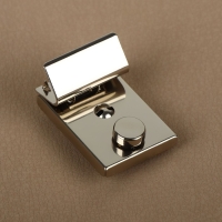 Застёжка для сумки, 3,5 &times; 2,6 см, цвет серебряный