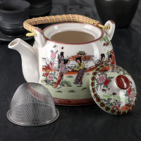 Чайник керамический заварочный с металлическим ситом &laquo;Парк&raquo;, 900 мл