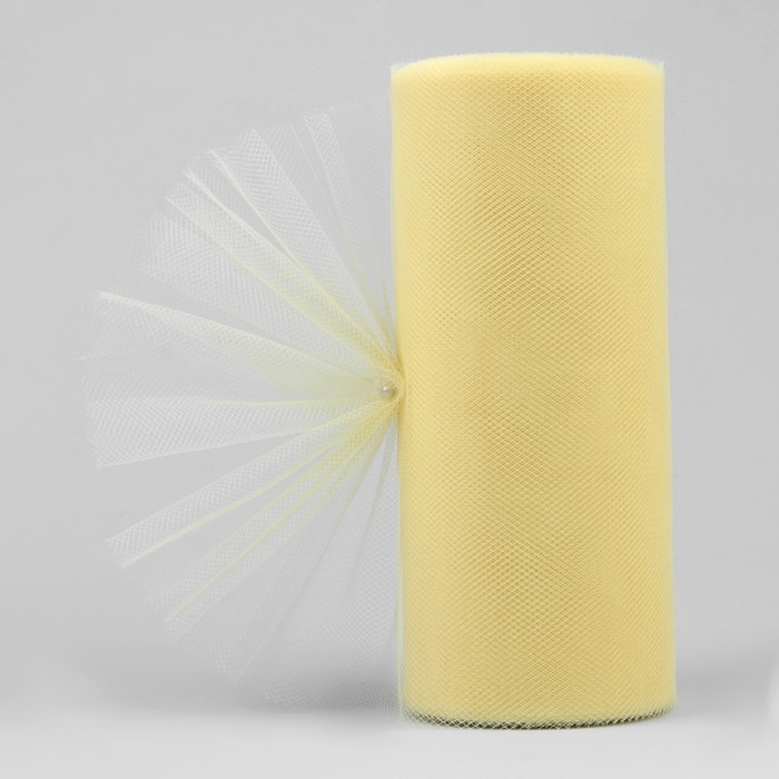 Фатин, 15 см, 11 &plusmn; 1 г/кв.м, 23 &plusmn; 1 м, цвет жёлтый №25