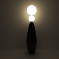 Торшер "Бабл" LED 18Вт 4000К черный 38х38х155см Торшер "Бабл" LED 18Вт 4000К черный 38х38х155см