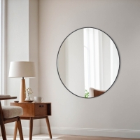 Зеркало "Чёрный матовый", настенное, 100 &times; 3 см