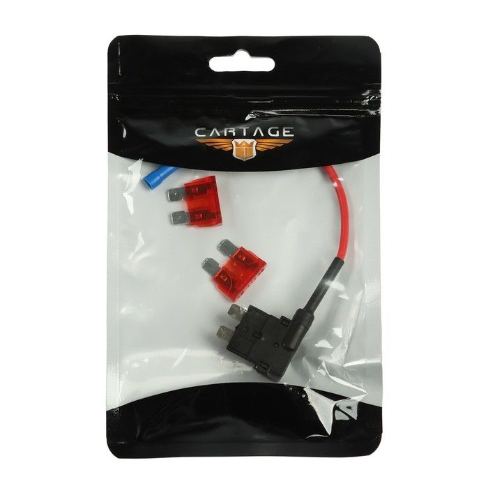 Удлинитель предохранителя, стандарт 10А, провод 15 см Удлинитель предохранителя, стандарт 10А, провод 15 см