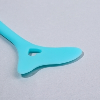 Трафарет для макияжа, силиконовый, 11,7 × 6 × 0,7 см, цвет голубой Трафарет для макияжа, силиконовый, 11,7 × 6 × 0,7 см, цвет голубой