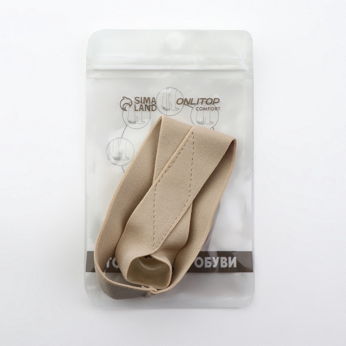 Корректор - разделитель для большого пальца, на манжете, L р-р, цвет бежевый Корректор - разделитель для большого пальца, на манжете, L р-р, цвет бежевый