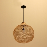 Светильник потолочный из ротанга "Гьян" 1х120Вт, Е27, 40х40х45см Светильник потолочный из ротанга "Гьян" 1х120Вт, Е27, 40х40х45см