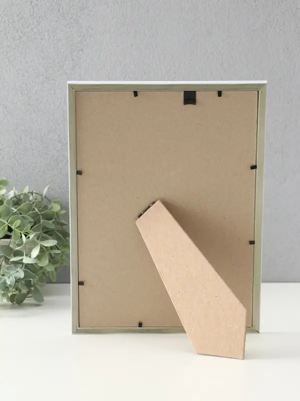 Фоторамка "Формат" 21х30 см,  с подножкой, набор 3 шт, (пластиковый экран), белый