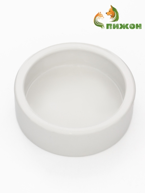 Миска керамическая для терариума 10 х 3 см, белая
