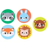 Мемо-игра: Присоски многоразовые для игры в ванной &laquo;Животные леса&raquo;, найди пару, 5 пар, 10 стикеров EVA, Крошка Я