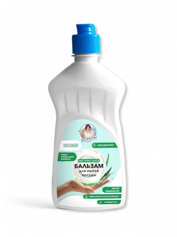 Бальзам для мытья посуды Hermes Industry HOME с ароматом алоэ, 450 мл