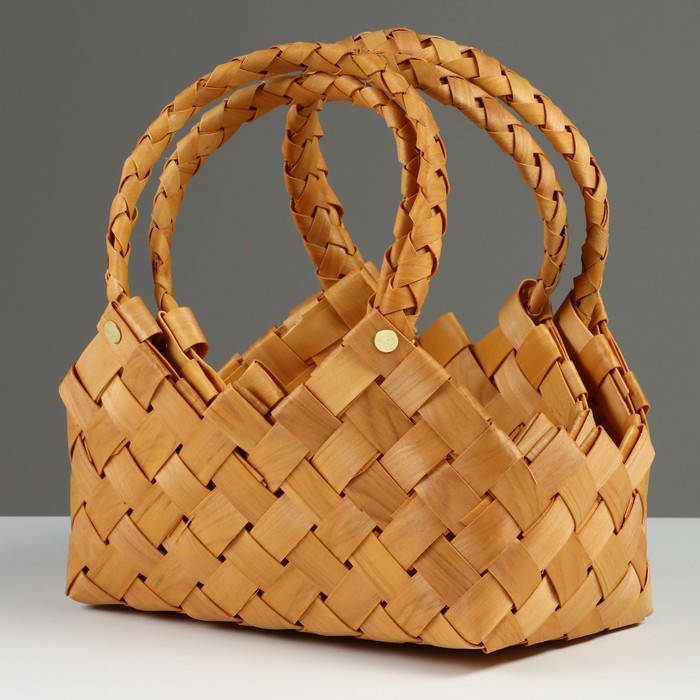 Набор корзин плетеных, 27x16x9,5/26 см, 22x14x9,5/26 см, 2 шт, секвойя