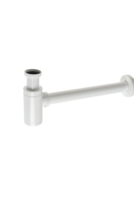 Сифон ZEIN engr, для раковины, бутылочный, цилиндрический, 1 1/4 Сифон ZEIN engr, для раковины, бутылочный, цилиндрический, 1 1/4" х 32 мм, цинк, белый
