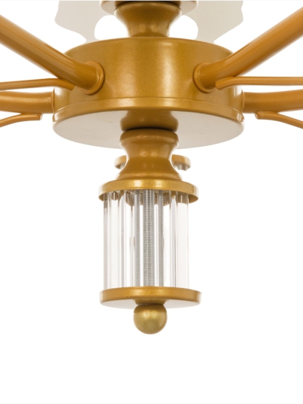 Люстра 1091/5GD 40Вт Е27 золото 60х60х38-78 см BayerLux