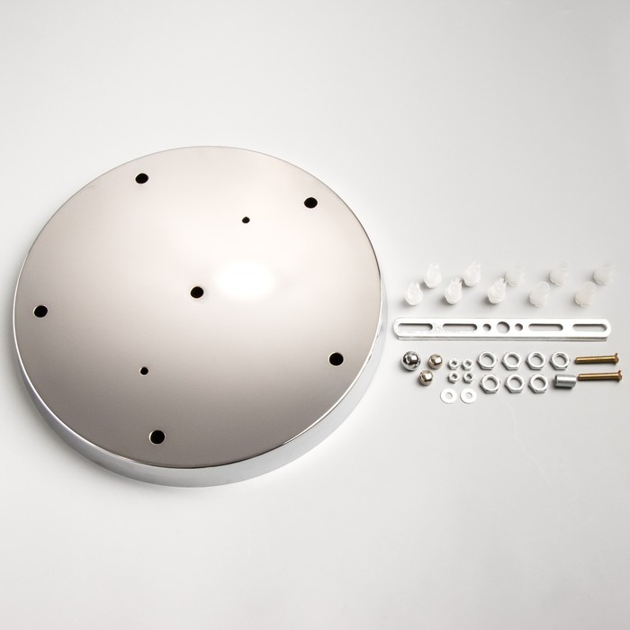 Основание для светильника "Круг-5" хром 29,5х29,5х2,5см