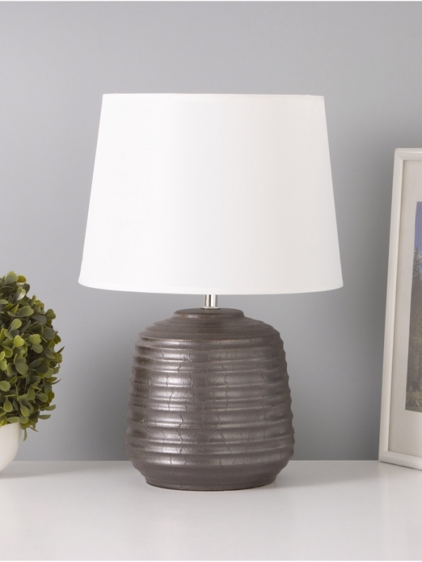 Настольная лампа "Жосефина" 1х15Вт Е14 серебро 25х25х36см