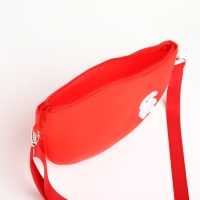 Сумка детская для девочки на молнии, цвет красный