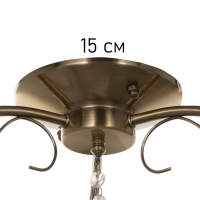 Люстра "Луиза" 3х40Вт Е27 бронза 56х56х26см