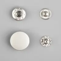 Кнопка установочная, Альфа (S-образная), d=17 мм, цвет серебряный матовый