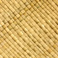 Сумка плетёная на молнии из пандана 35х12х40 см, светло-коричневый