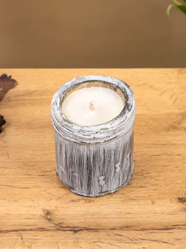 Свеча ароматизированная в бамбуке &laquo;Лотос&raquo;, 8&times;8&times;9 см, 200 мл