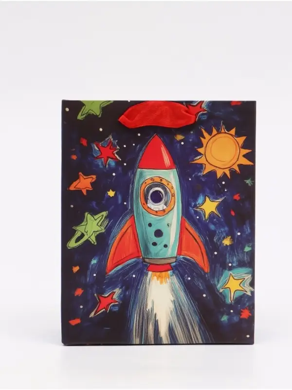 Пакет подарочный &laquo;Космос&raquo;, S 12 &times; 15 &times; 5,5 см