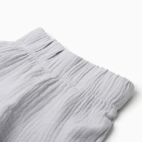 Костюм детский (рубашка и шорты) Крошка Я , р.74-80, серый