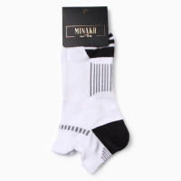 Носки мужские MINAKU укороченные, размер 38-45, цвет белый