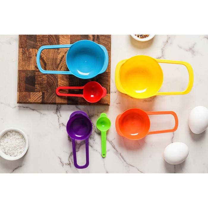 Набор мерных ложек Доляна «Креатив», 6 шт: 250 мл,125 мл, 85 мл, 60 мл,15 мл,7,5 мл, цвет МИКС Набор мерных ложек Доляна «Креатив», 6 шт: 250 мл,125 мл, 85 мл, 60 мл,15 мл,7,5 мл, цвет МИКС