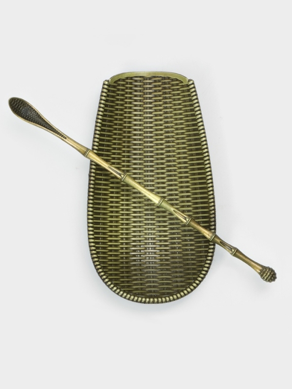 Мерная чайная ложка, Мерная чайная ложка, "Чабо", для чайной церемонии, 16.6 см, ширина 6.6 см, светлая