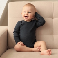 Комплект боди детских MINAKU: Basic Line BABY, цвет светло-серый/графитовый, рост 86-92 Комплект боди детских MINAKU: Basic Line BABY, цвет светло-серый/графитовый, рост 86-92