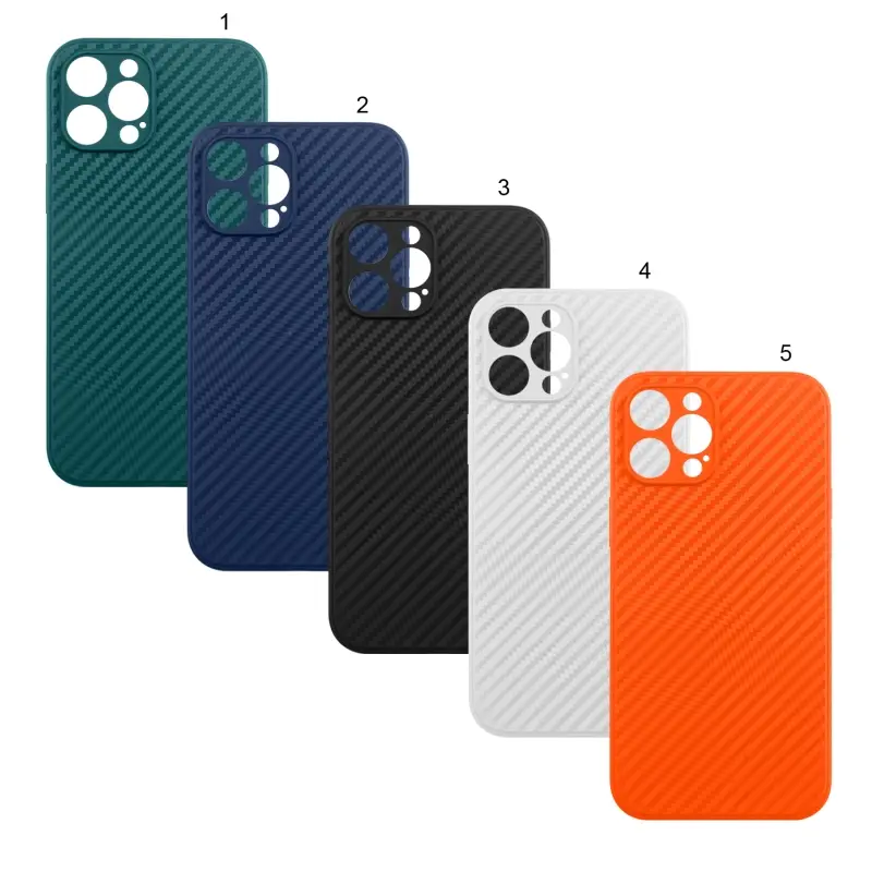 Чехол iPh 12 Pro Max Carbon TPU
