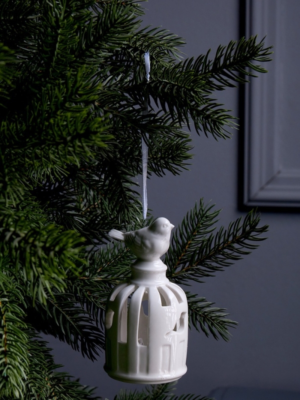 Подвеска светодиодная "Птичка" 5.8х5.8х11 см, 1 LED, LR44x3(в компл.), свечение тёплое белое