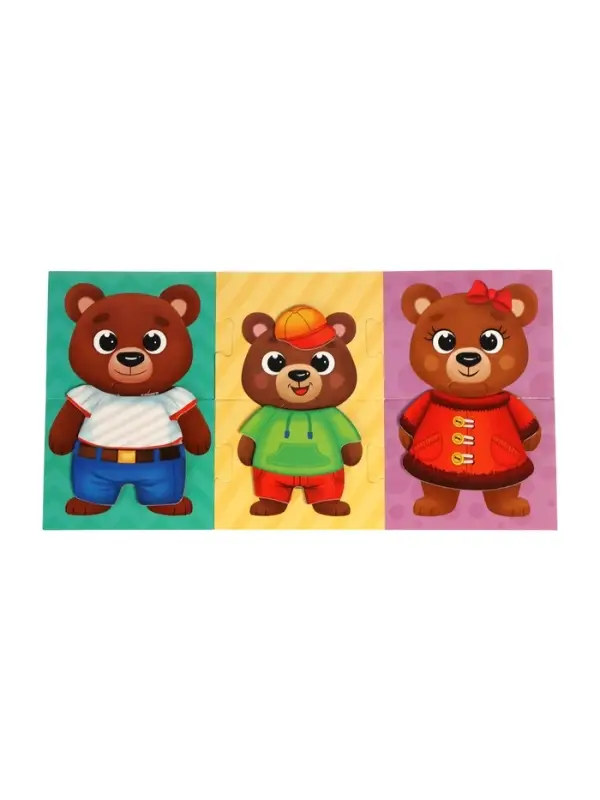 Dress up velcro puzzle 4 in 1