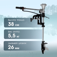 Насадка на триммер ТУНДРА, лодочный мотор, с креплением, для 2Т двигателей