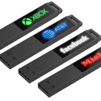 Флешка markBright Black с белой подсветкой, 32 Гб