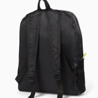 Рюкзак складной, отдел на молнии, наружный карман, 2 боковых кармана, цвет чёрный