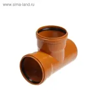 Тройник канализационный FLEXTRON, наружный, d=110 мм, 90&deg;