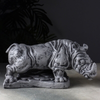 Копилка "Носорог" 32х19х16 см, серый