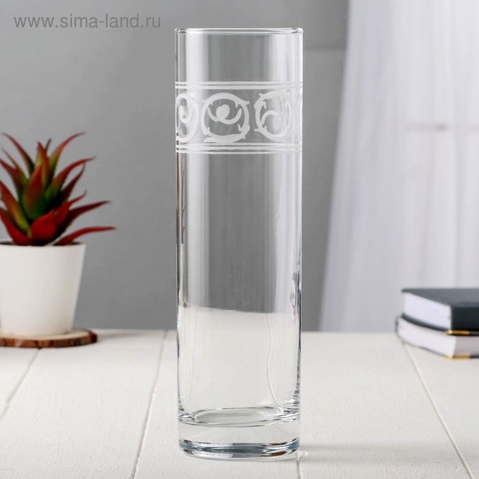 Ваза гравированная Ваза гравированная "Завиток" d-7.5см h-26.5см